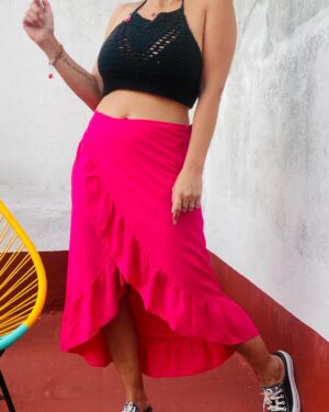 Pollera Dubai Fuscia