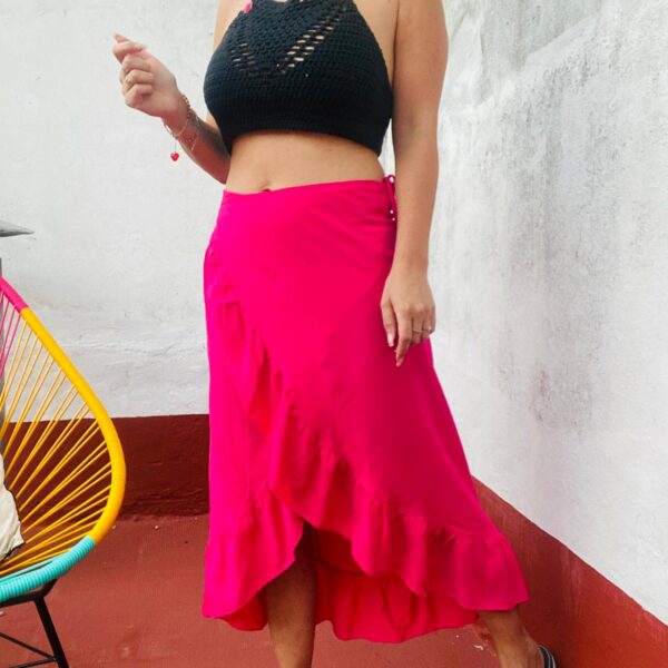 Pollera Dubai Fuscia - Image 3