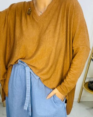 Sweater Viedma Oscuro Tostado