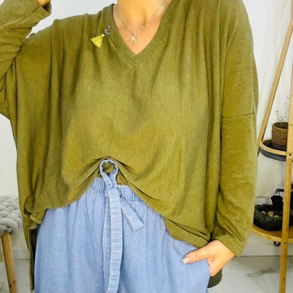 Sweater Viedma Aceituna - Imagen 4