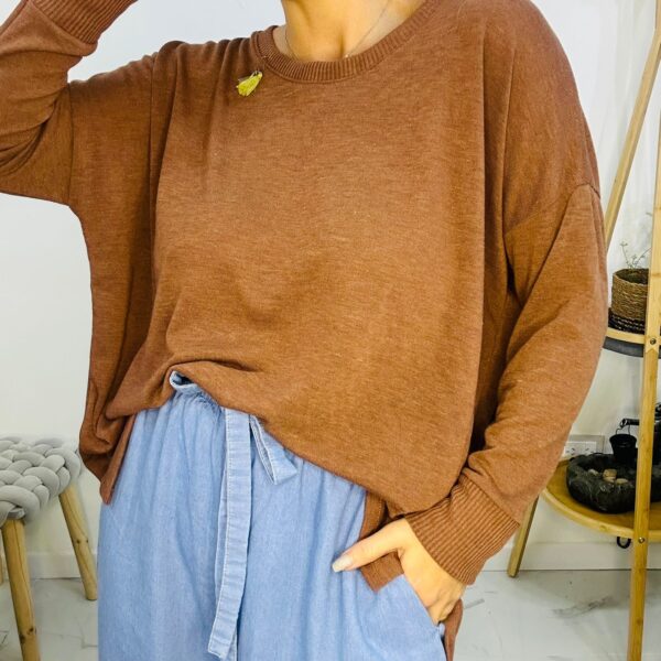 Sweater Magnolia Oscuro Tostado