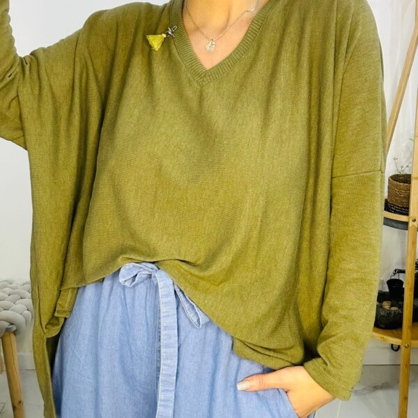 Sweater Viedma Aceituna - Imagen 3