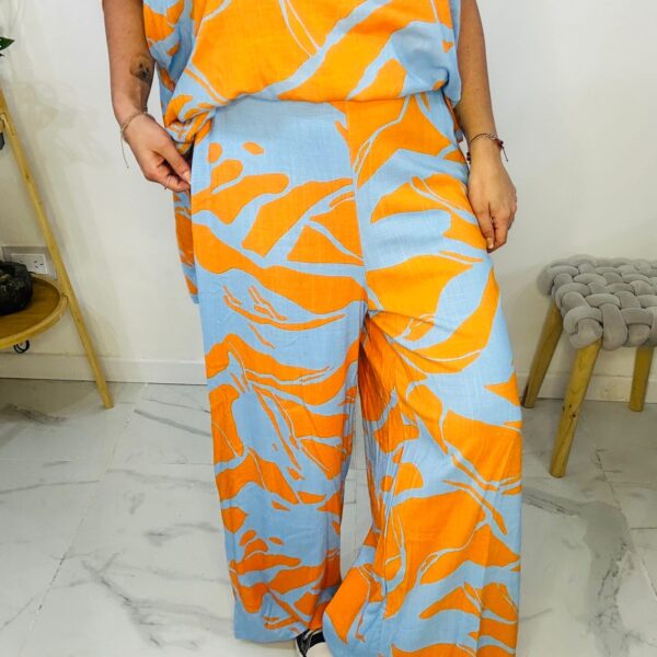 Panta Nepal Naranja/Celeste - Imagen 8