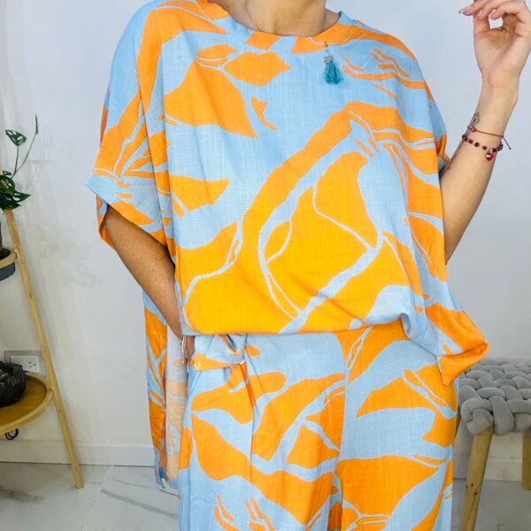 Panta Nepal Naranja/Celeste - Imagen 13