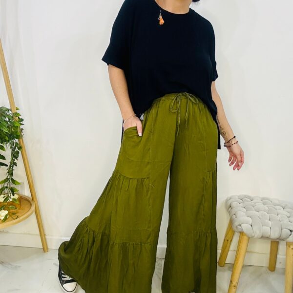 Panta Libia Verde Oscuro