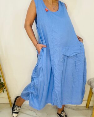 Vestido Corazón Azul