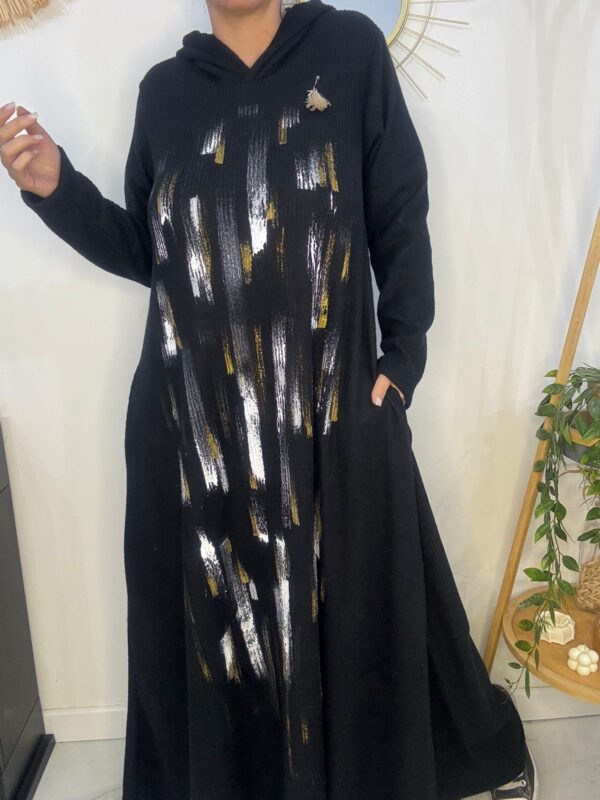 Vestido Amazona Pintado Negro DESING - Imagen 4