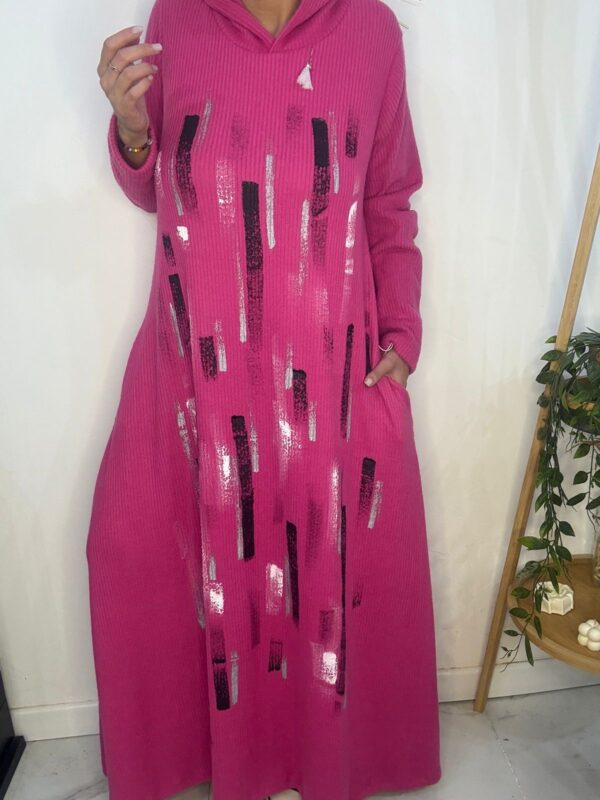 Vestido Amazona Pintado Fuscia DESING - Image 6