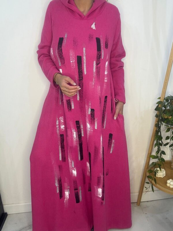 Vestido Amazona Pintado Fuscia DESING