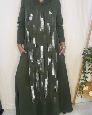 Vestido Amazona Pintado Verde DESING