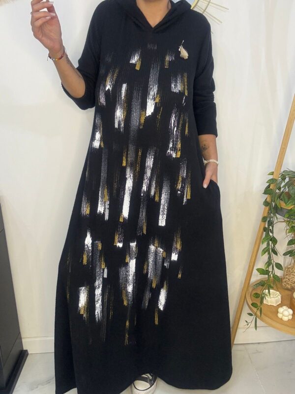 Vestido Amazona Pintado Negro DESING - Imagen 8