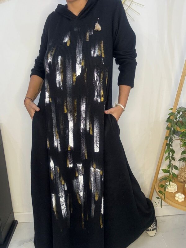 Vestido Amazona Pintado Negro DESING