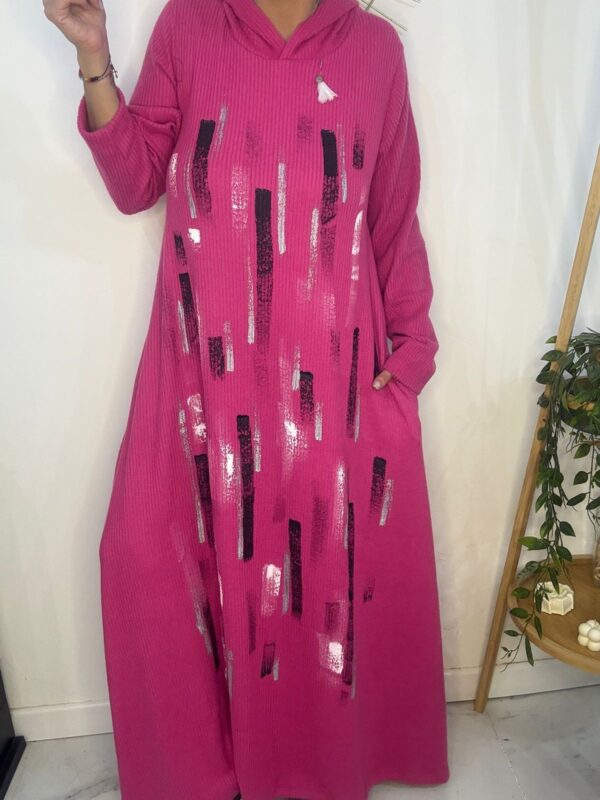 Vestido Amazona Pintado Fuscia DESING - Image 4