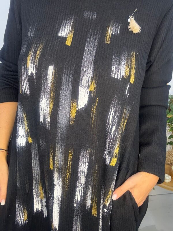 Vestido Amazona Pintado Negro DESING - Imagen 7