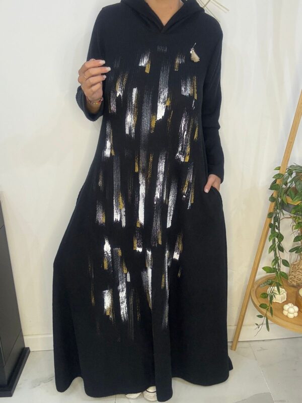 Vestido Amazona Pintado Negro DESING - Imagen 17