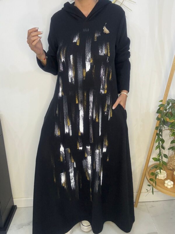 Vestido Amazona Pintado Negro DESING - Imagen 3