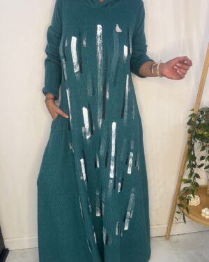 Vestido Amazona Pintado Petróleo DESING