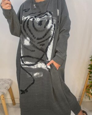 Vestido Tornado Gris •DESING•