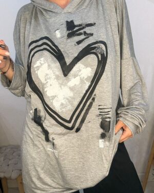 Buzito Corazón Gris •DESING•