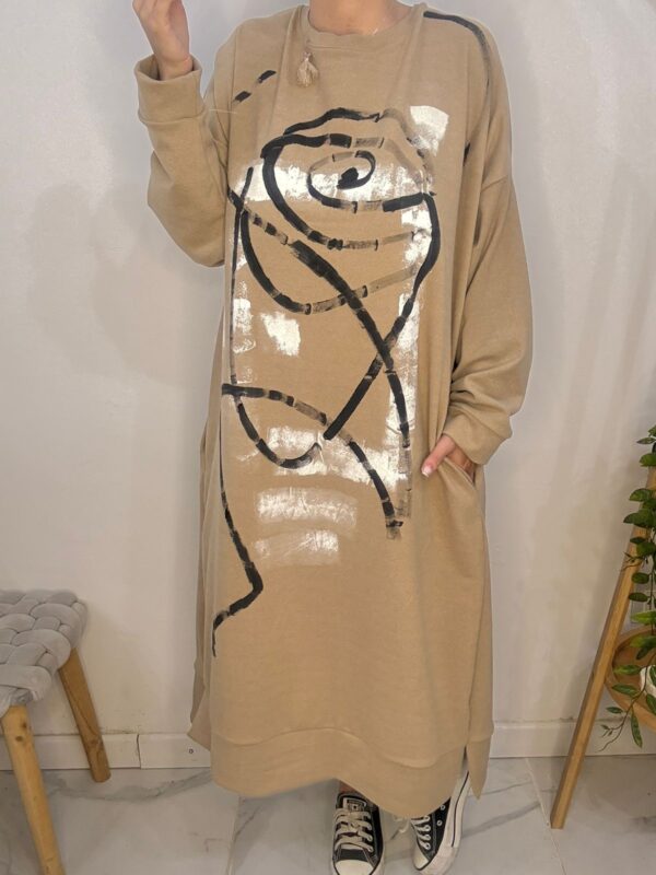 Vestido Tornado Beige •DESING• - Image 8