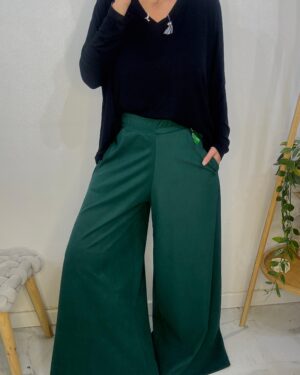 Panta Mapuche Verde Oscuro