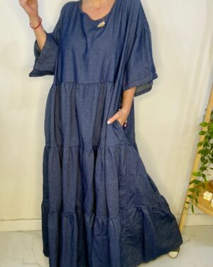 Vestido Fiyi Jean Oscuro