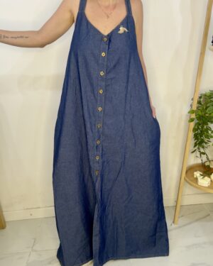 Vestido Moscú Jean Oscuro