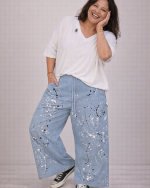 Panta Permiso Pintado Pinceladas •DESING•