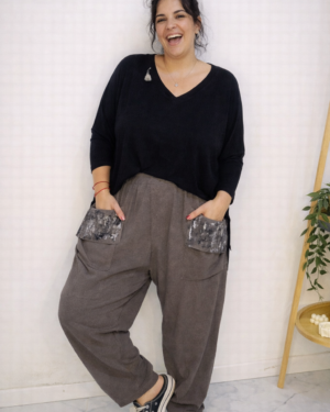 Babucha Espacio Pintada Chocolate •DESING•